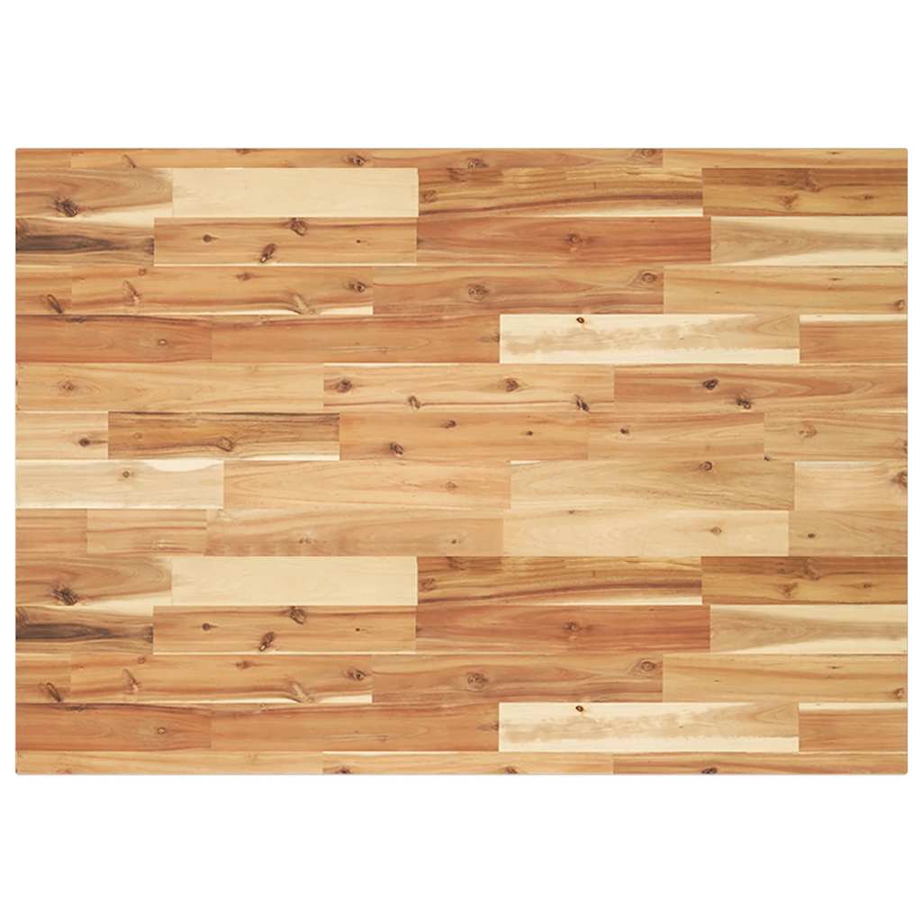 Table Top Rectangular 100x70x2 cm Solid Wood Acacia