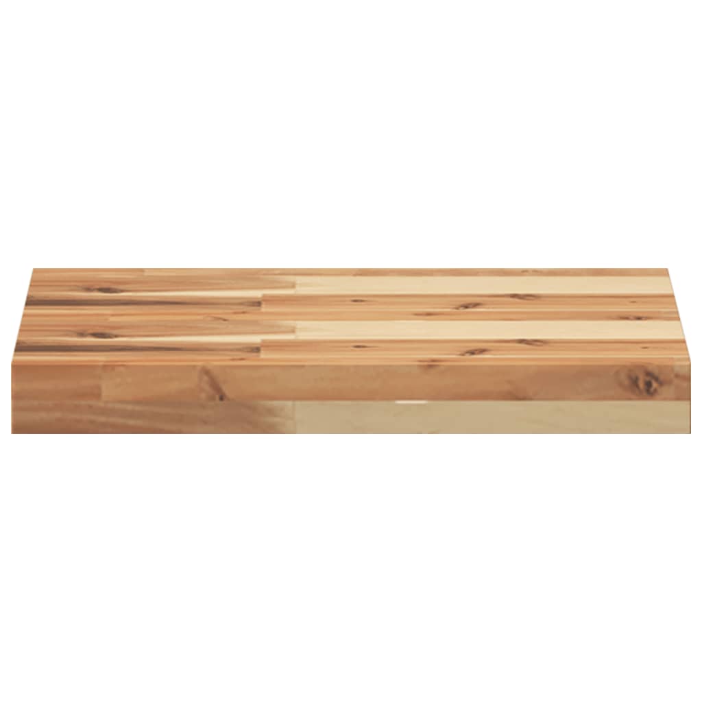 Table Top 40x30x4 cm Rectangular Solid Wood Acacia