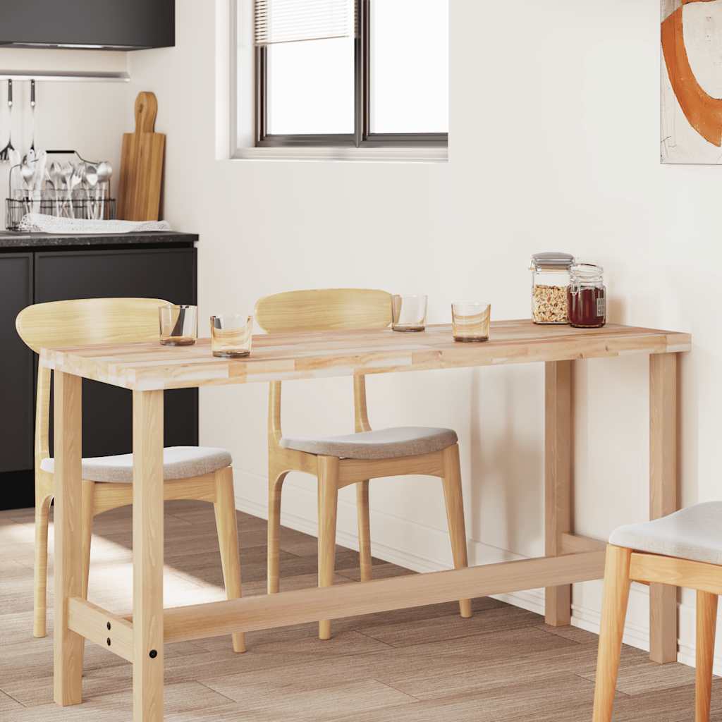 Table Top Rectangular 140x50x4 cm Solid Wood Acacia