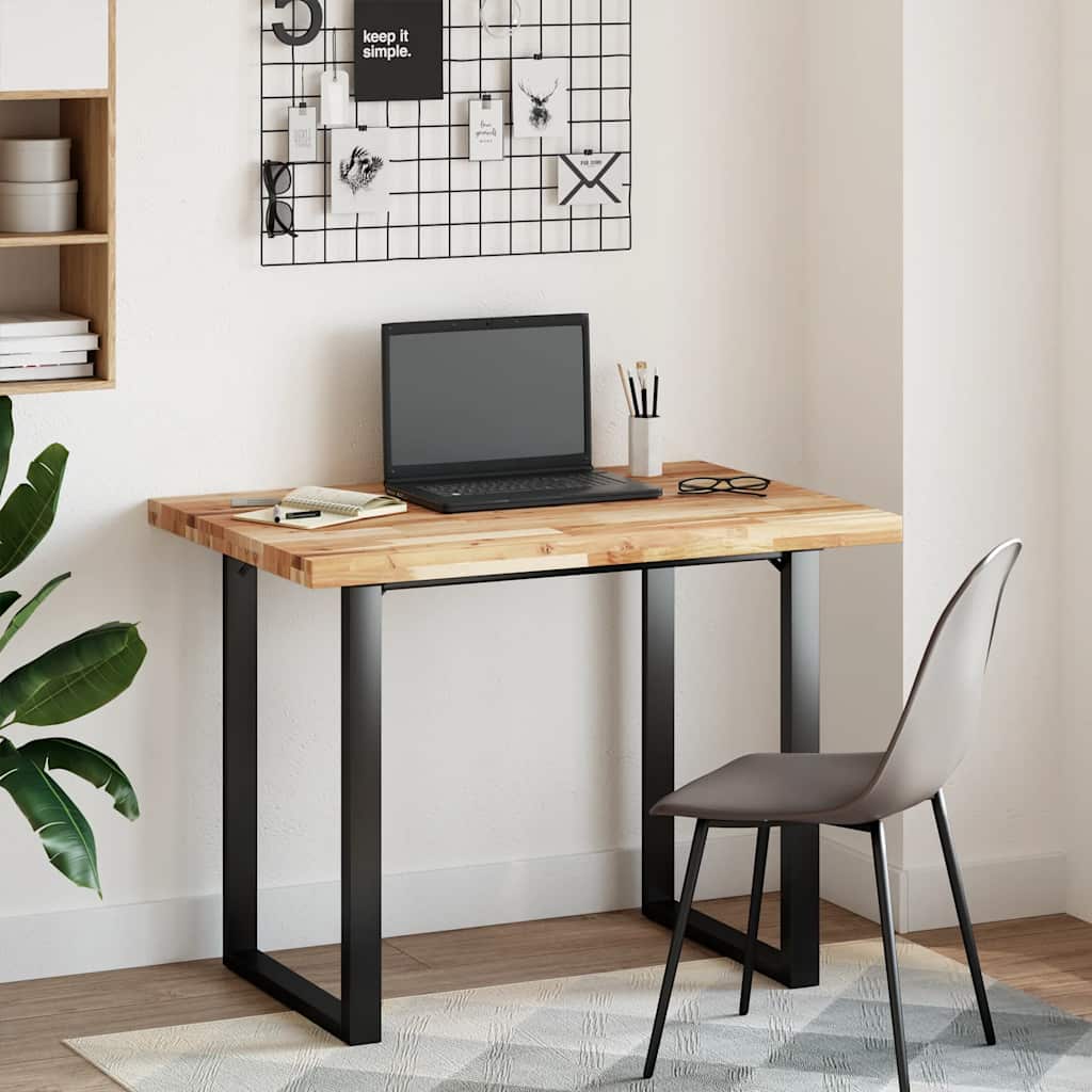 Table Top Rectangular 80x70x4 cm Solid Wood Acacia