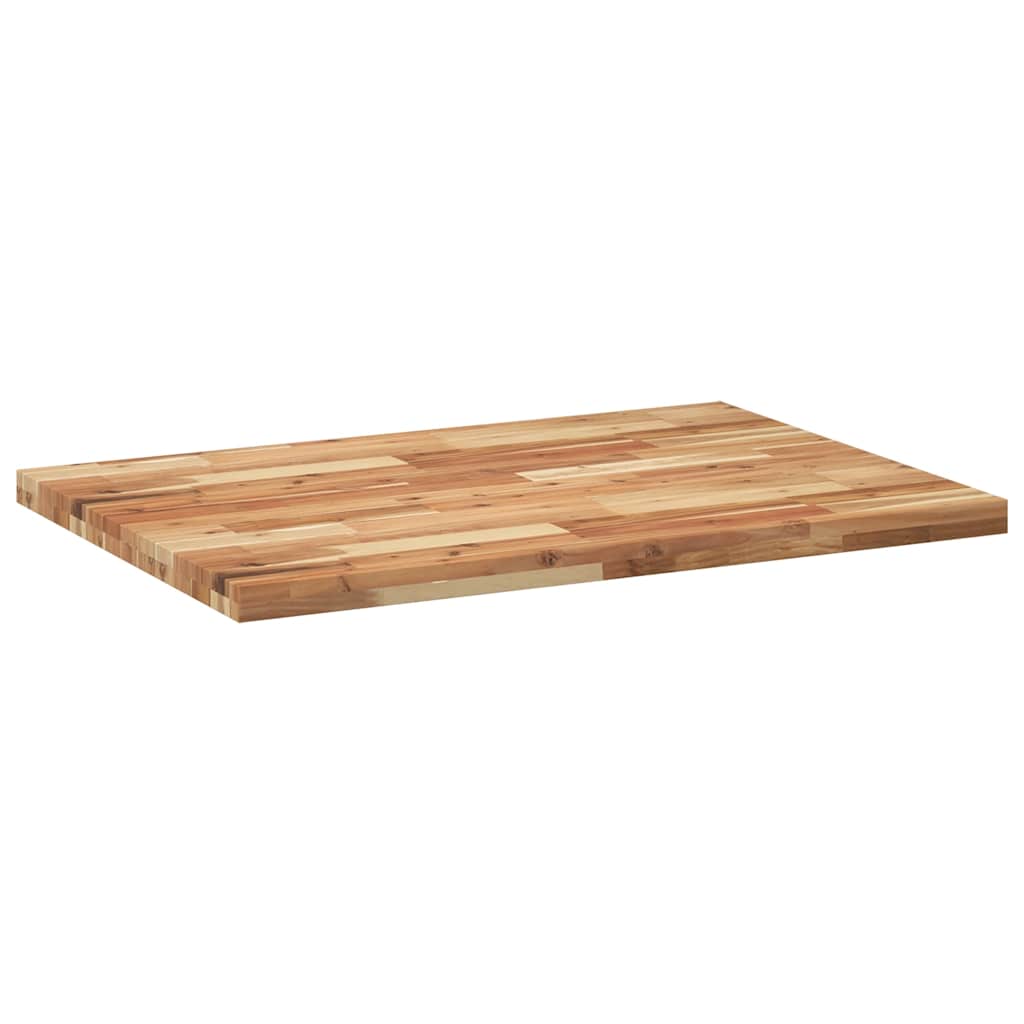Table Top Rectangular 80x70x4 cm Solid Wood Acacia