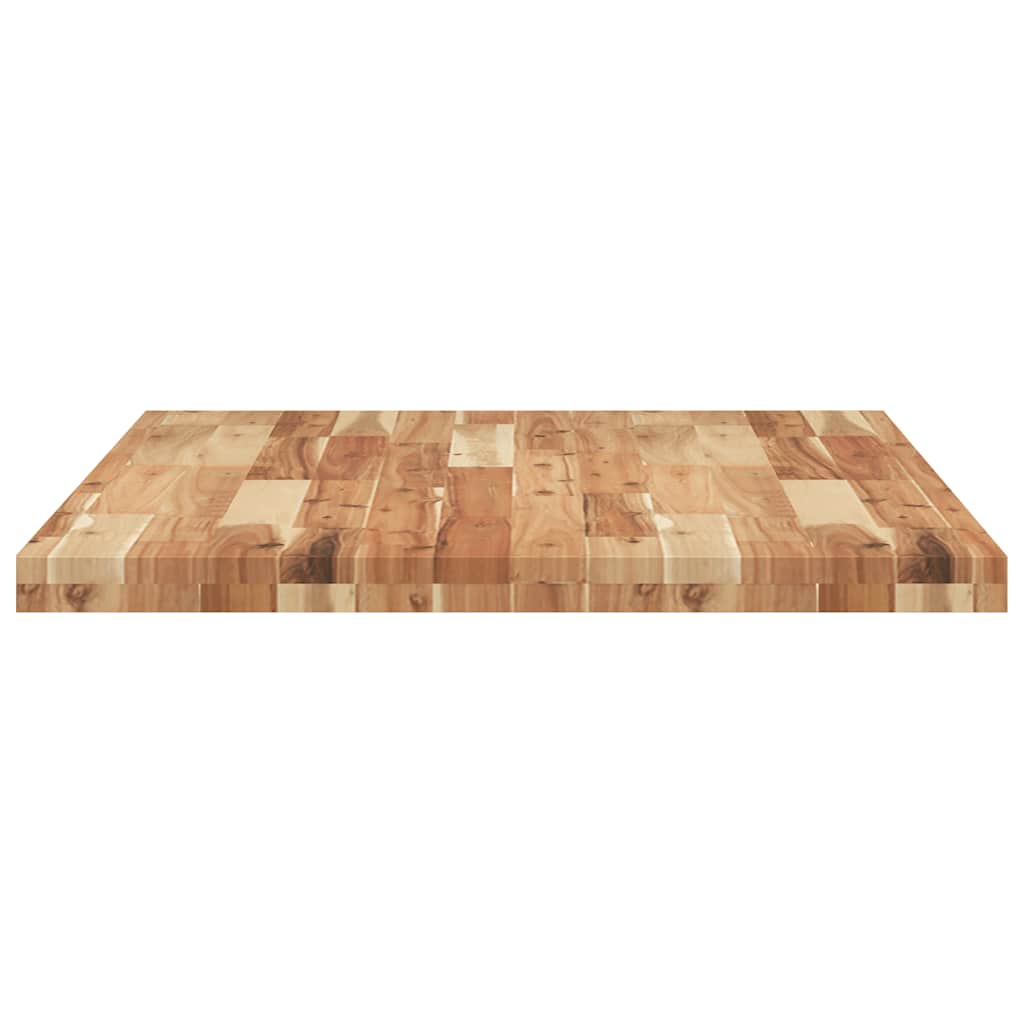 Table Top Rectangular 80x70x4 cm Solid Wood Acacia