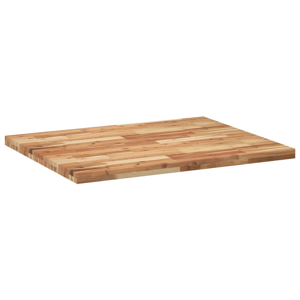 vidaXL Table Top Rectangular 100x80x4 cm Solid Wood Acacia