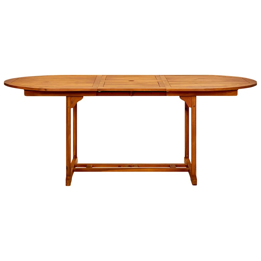 Garden Dining Set | Beige | Polypropylene and solid acacia wood | Large