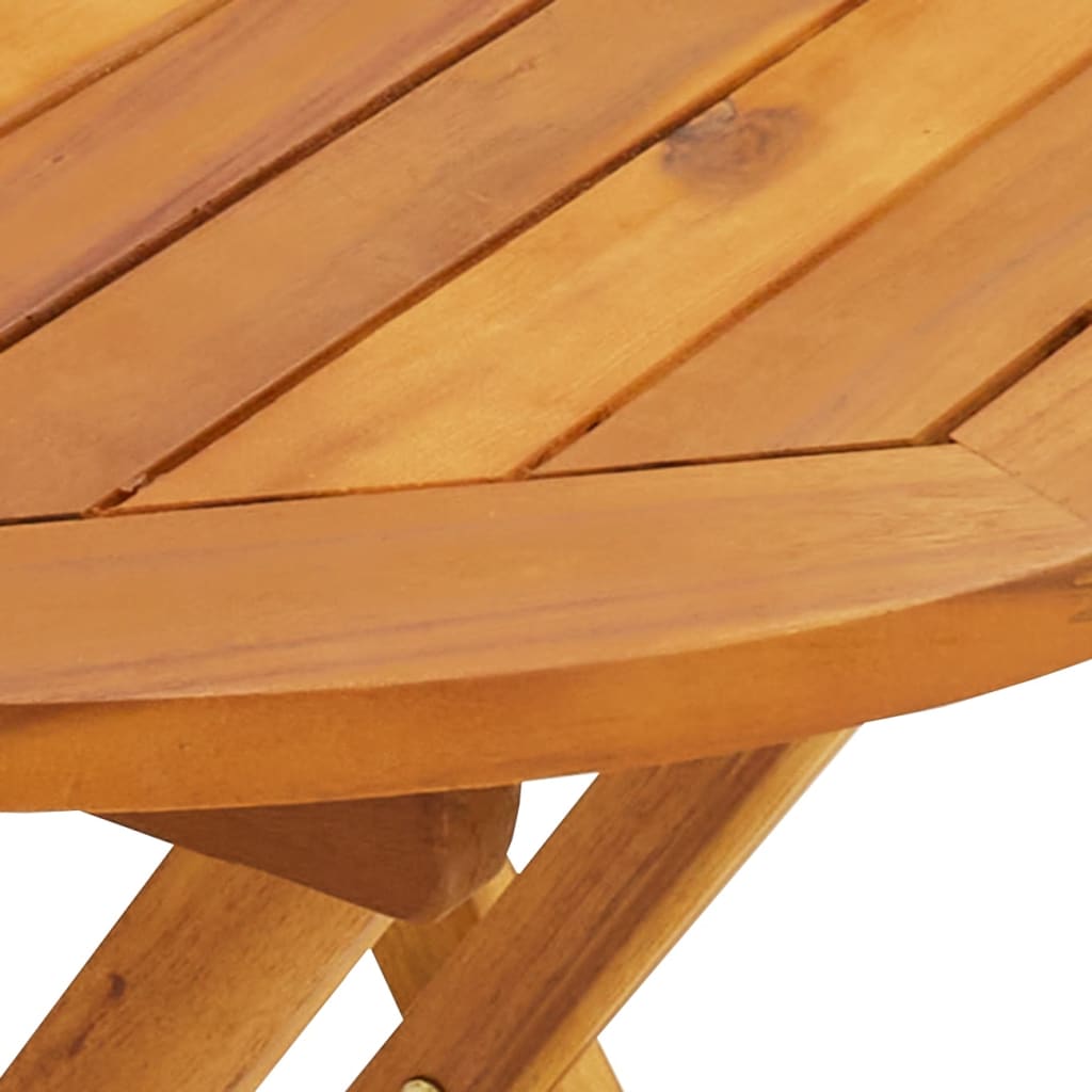 Bistro Set | Taupe | Solid Acacia wood, 100% Polyester Fabric | Compact