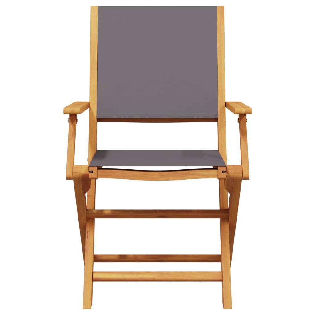 Bistro Set | Anthracite | Solid Acacia wood, 100% polyester fabric