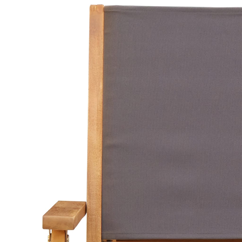 Bistro Set | Anthracite | Solid Acacia wood, 100% polyester fabric