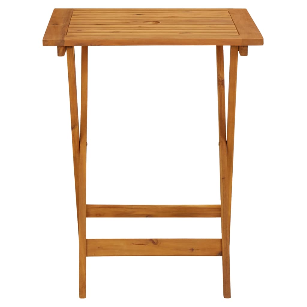 Bistro Set | Taupe | Solid Acacia wood, 100% polyester fabric | Compact