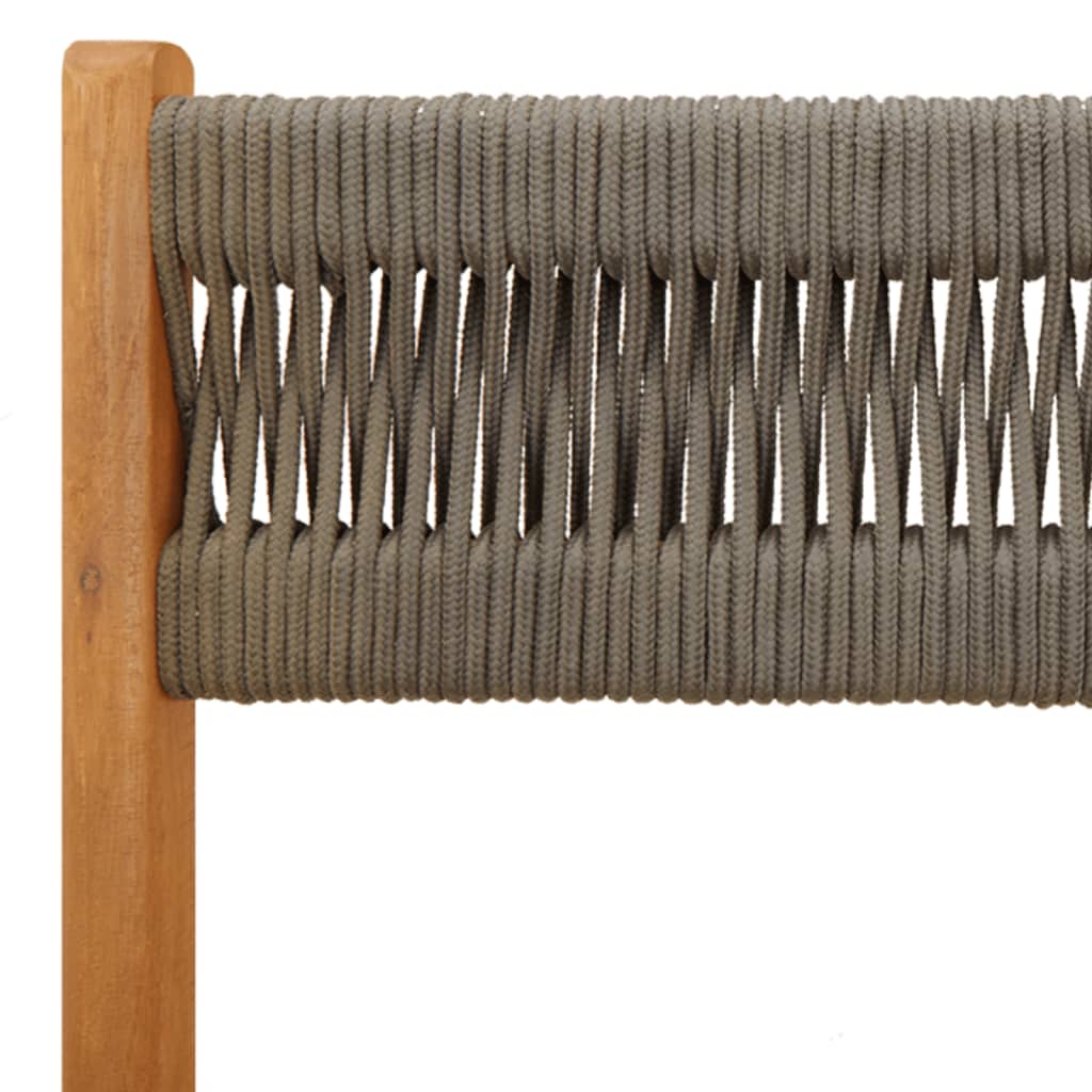 Bistro Set | Grey | Solid acacia wood and polypropylene | Medium