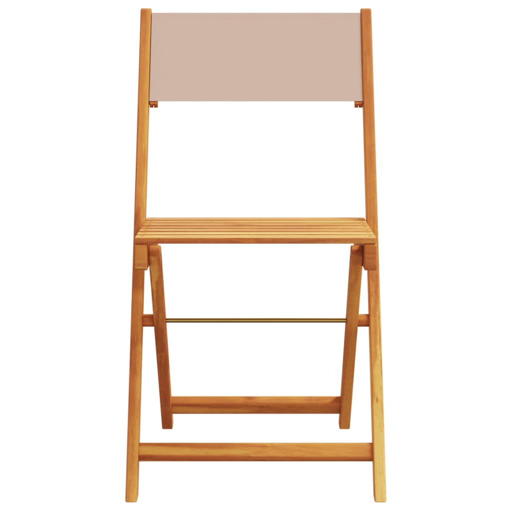 Bistro Set | Taupe, Wood | Solid acacia wood, polyester fabric | Medium