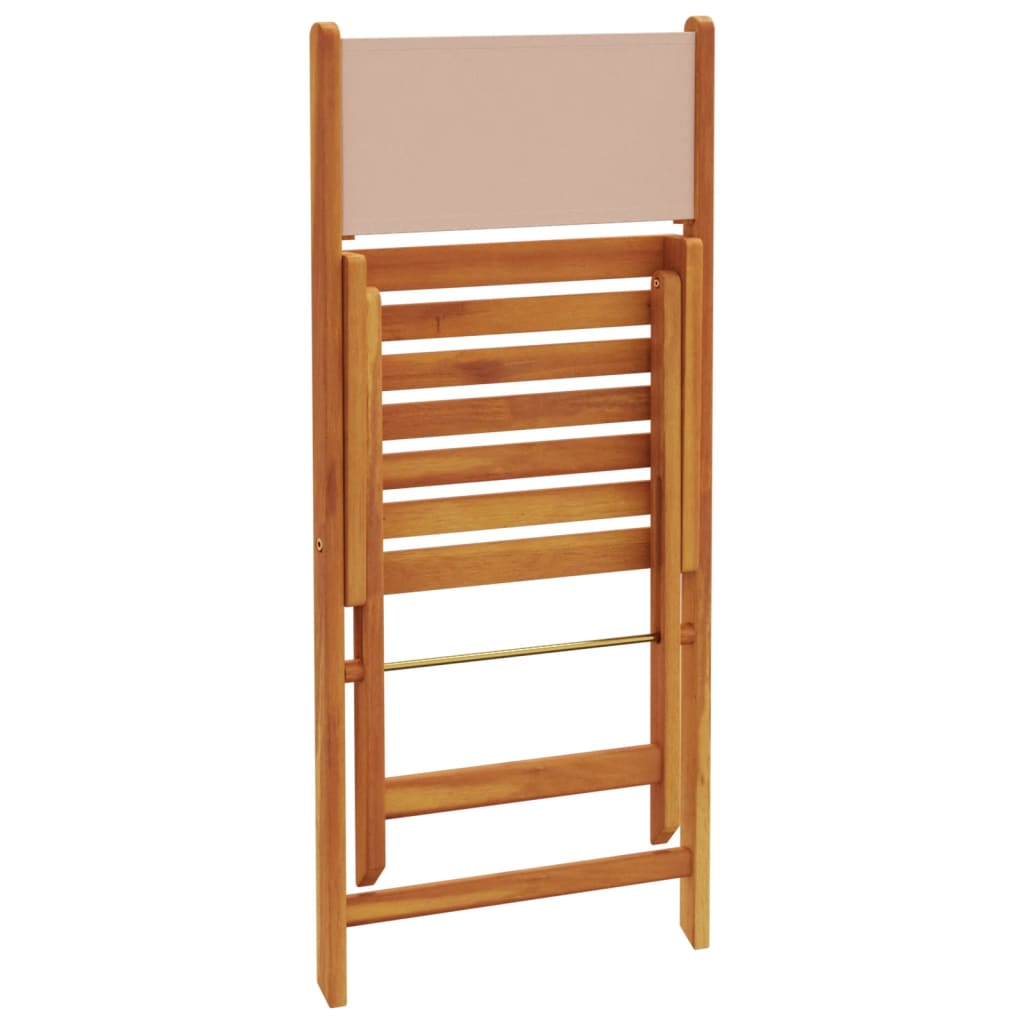 Bistro Set | Taupe, Wood | Solid acacia wood, polyester fabric | Medium
