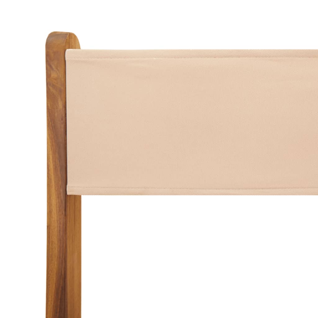 Bistro Set | Beige | Solid Acacia wood | Small | Foldable | Bistro Set