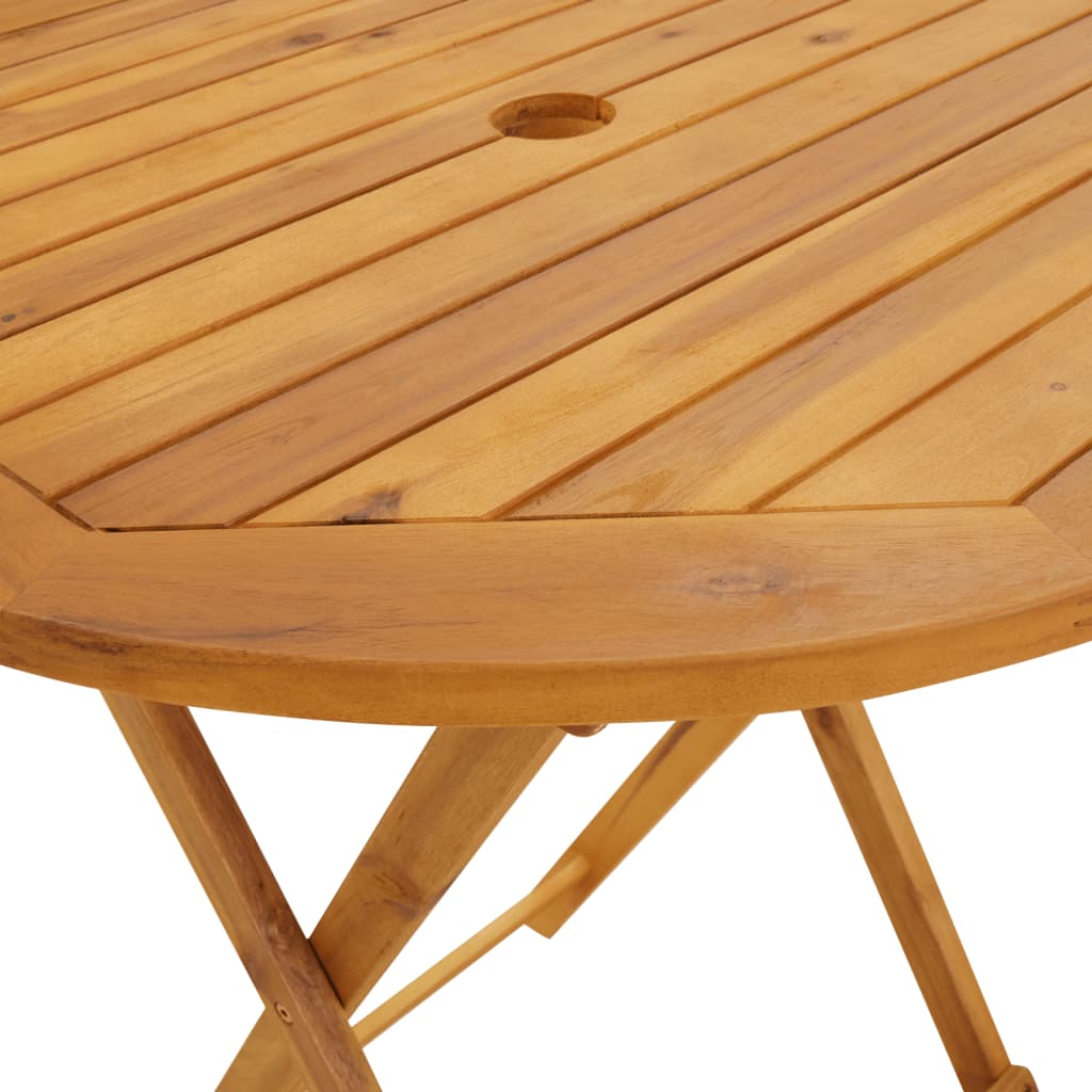Bistro Set | Beige, Brown | Solid Acacia wood, PE rattan | Small