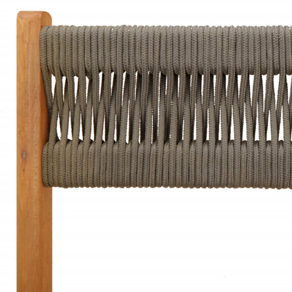 Bistro Set | Grey | Solid acacia wood, Polypropylene | Foldable