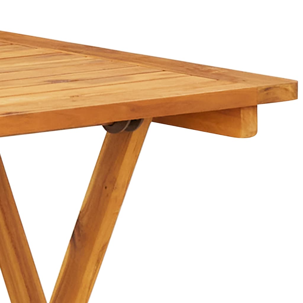 Bistro Set | Beige | Solid acacia wood, polypropylene | Small | Foldable