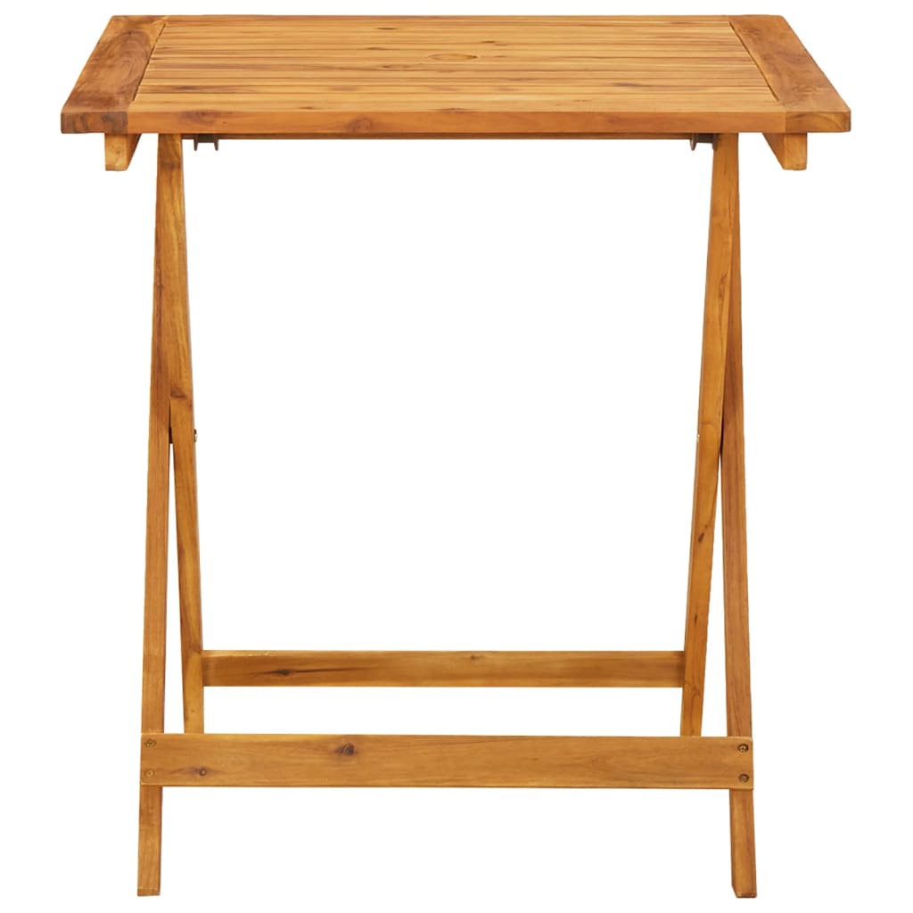 Bistro Set | Beige | Solid Acacia Wood and Polypropylene | 2-seater