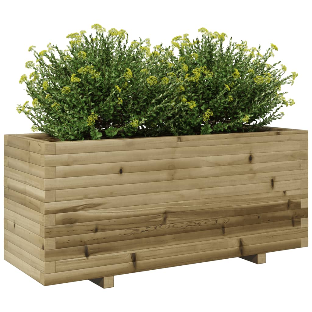 vidaXL Garden Planter 110x40x49.5 cm Impregnated Wood Pine