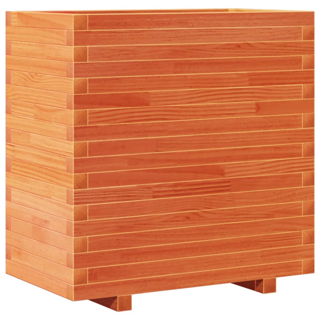 vidaXL Garden Planter Wax Brown 70x40x72 cm Solid Wood Pine