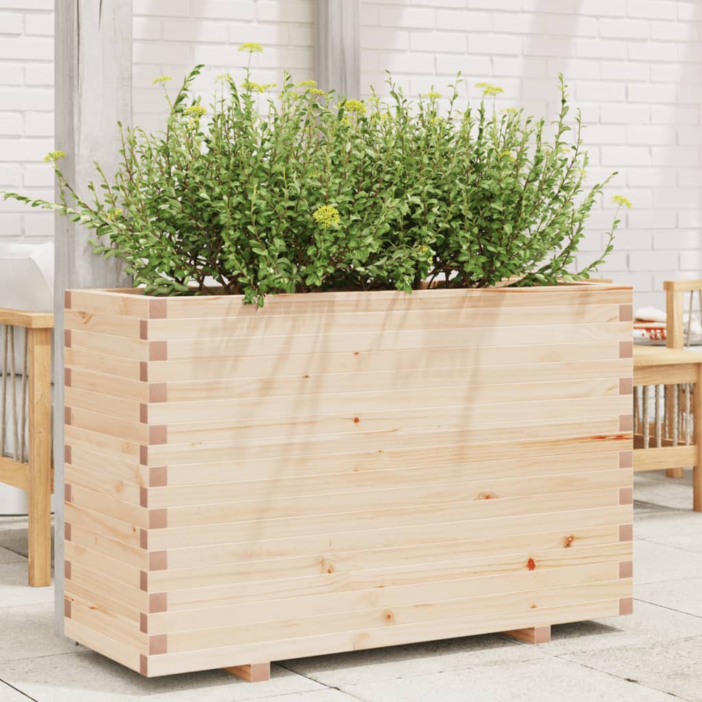 vidaXL Garden Planter 110x40x72 cm Solid Wood Pine