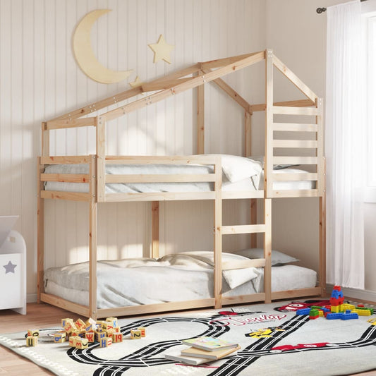 vidaXL Bunk Bed without Mattress 90x200 cm Solid Wood Pine