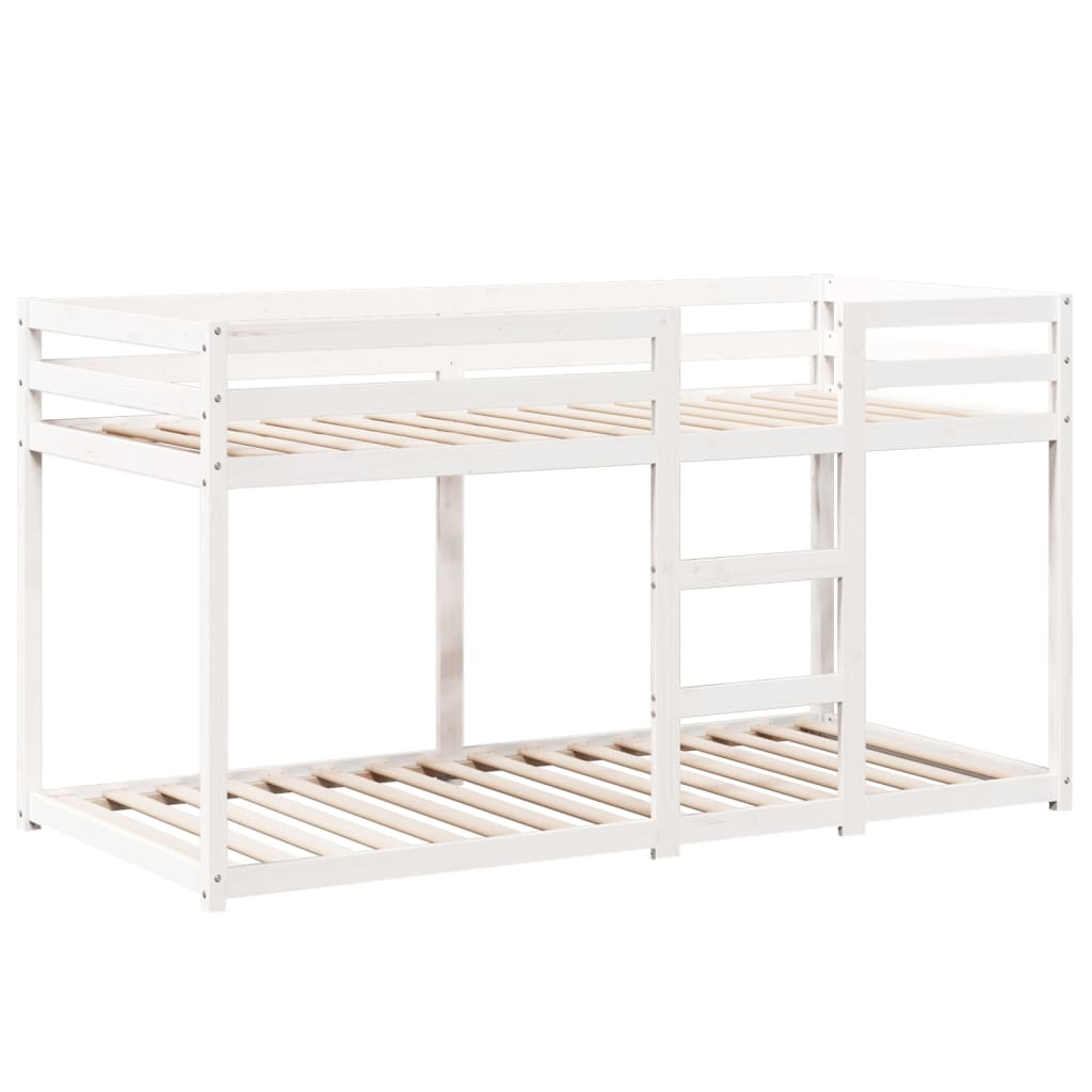 vidaXL Bunk Bed without Mattress White 90x200 cm Solid Wood Pine