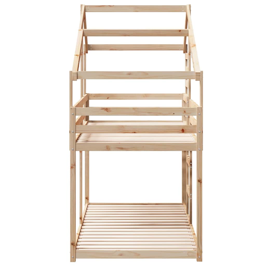 Bunk Bed without Mattress 90x200 cm Solid Wood Pine