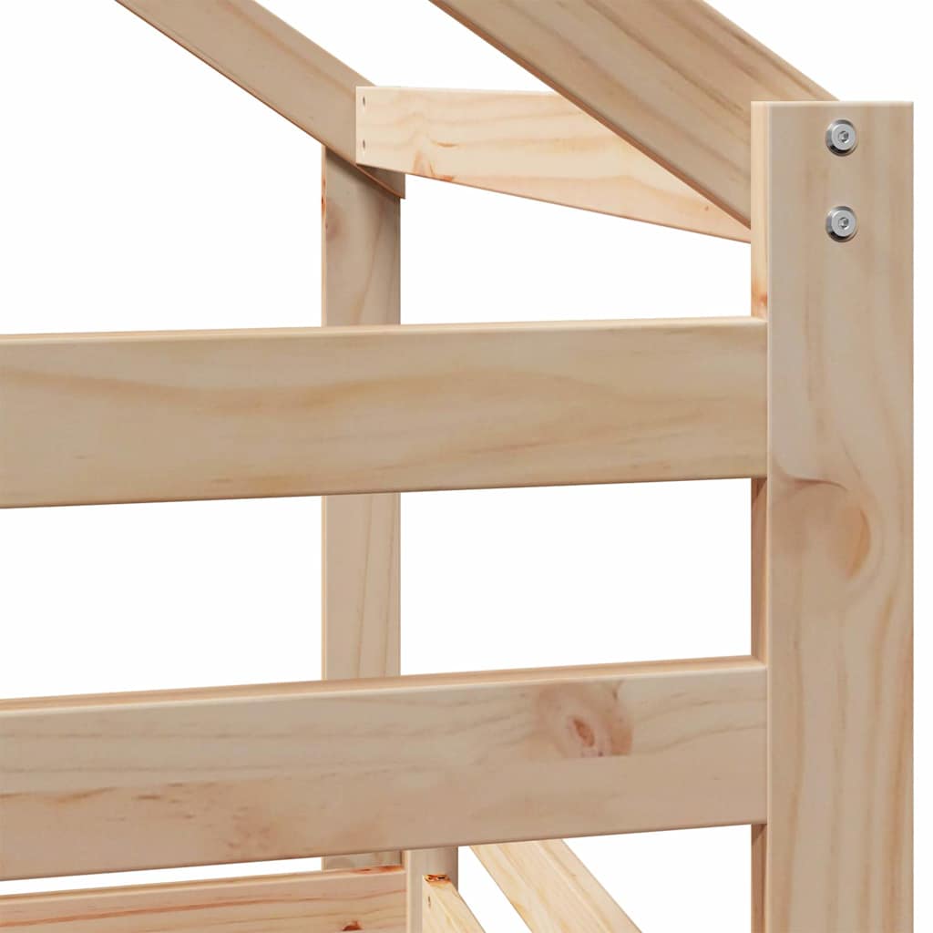 Bunk Bed without Mattress 90x200 cm Solid Wood Pine