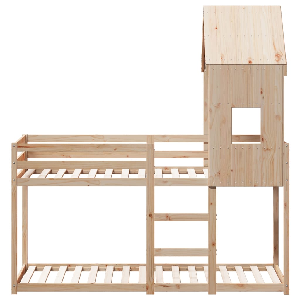 vidaXL Bunk Bed without Mattress 90x200 cm Solid Wood Pine