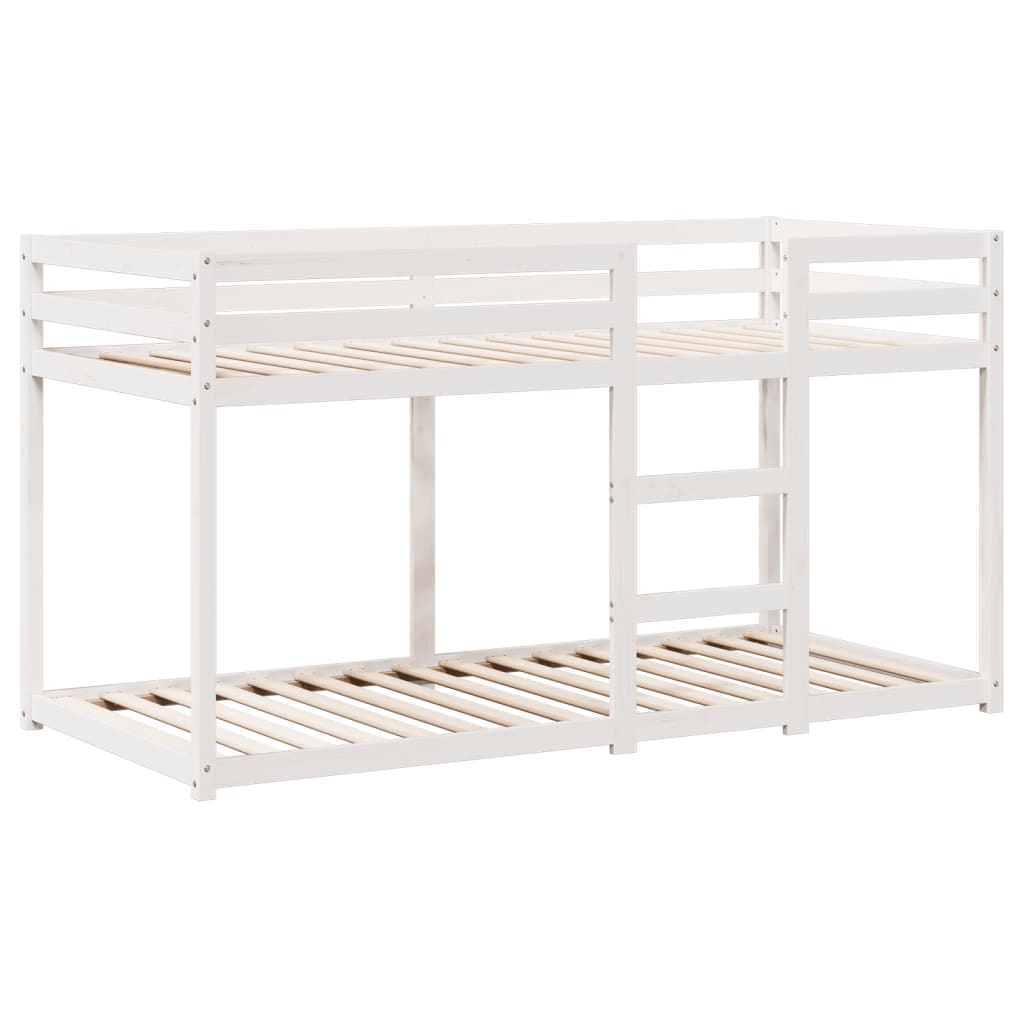 vidaXL Bunk Bed without Mattress White 90x200 cm Solid Wood Pine