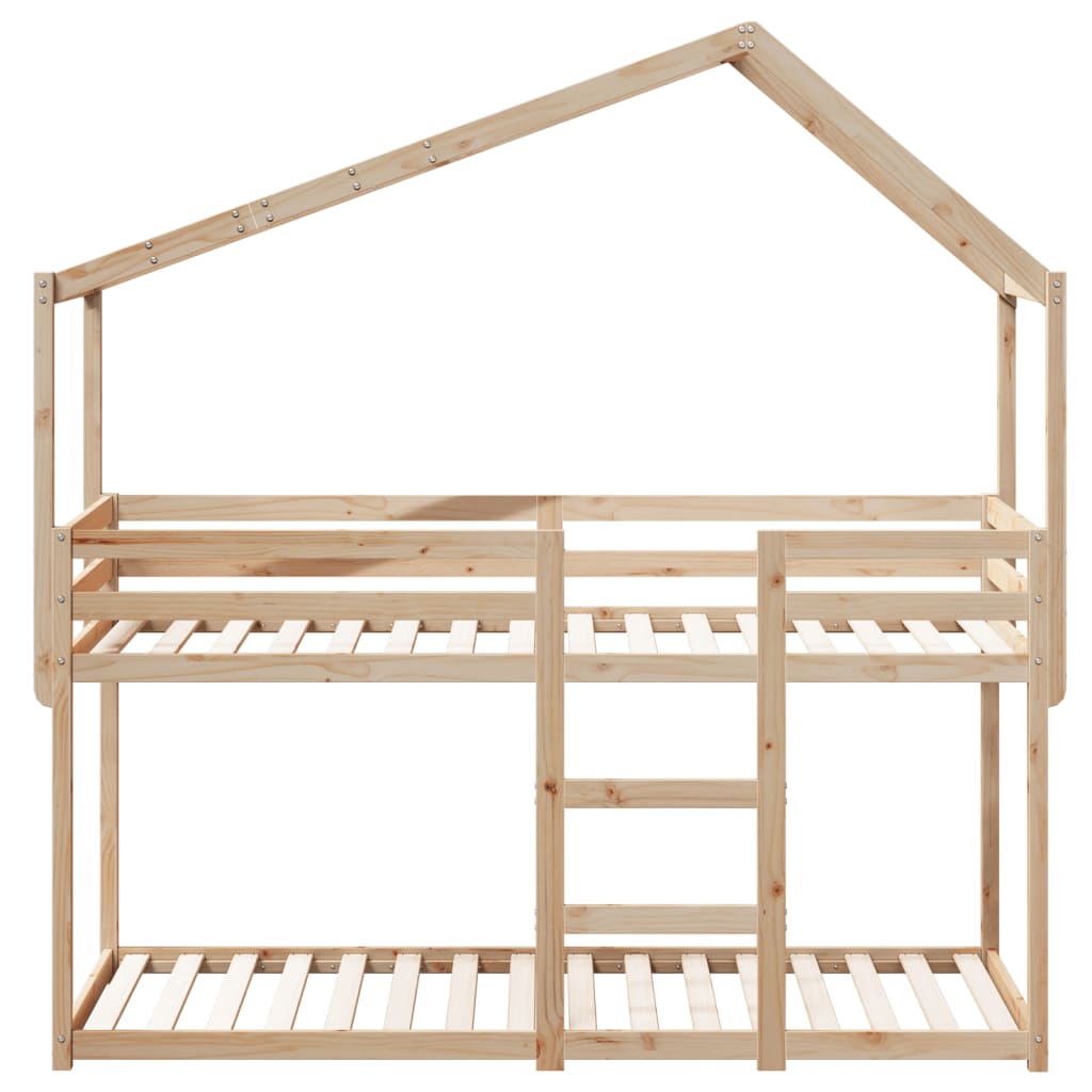 Bunk Bed without Mattress 80x200 cm Solid Wood Pine