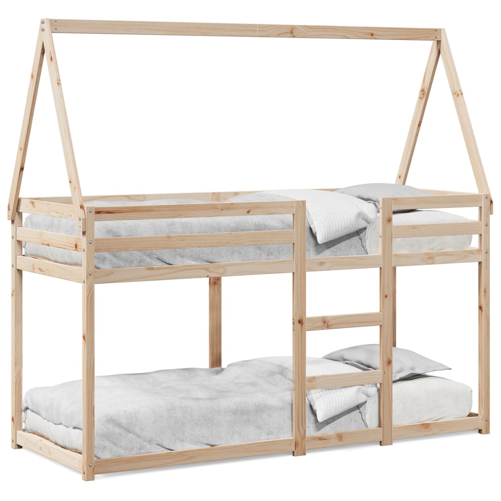 vidaXL Bunk Bed without Mattress 90x200 cm Solid Wood Pine