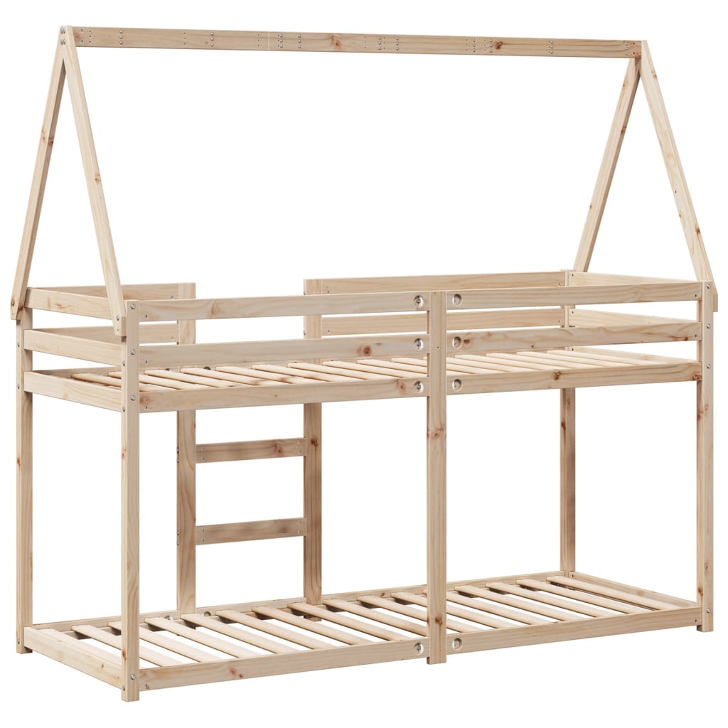 vidaXL Bunk Bed without Mattress 90x200 cm Solid Wood Pine