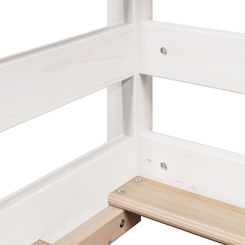 vidaXL Bunk Bed without Mattress White 90x200 cm Solid Wood Pine