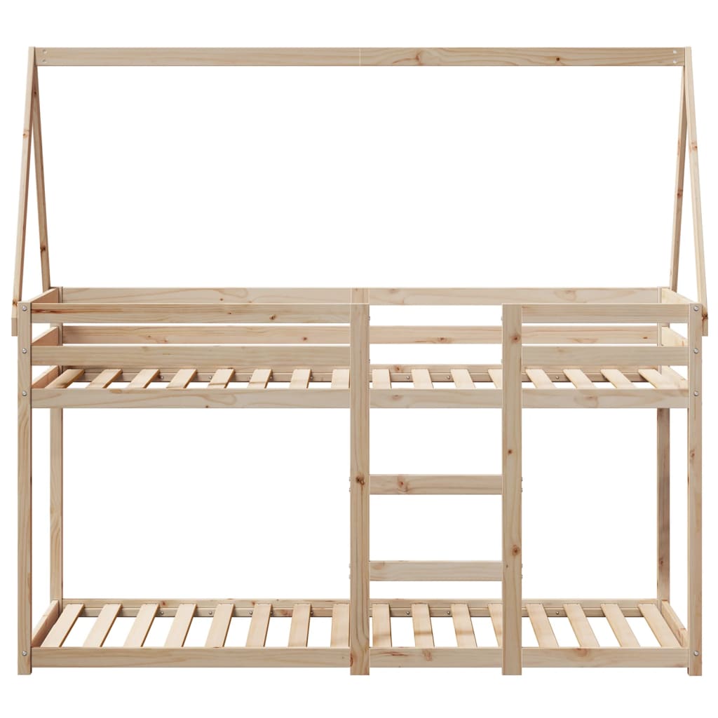Bunk Bed without Mattress 80x200 cm Solid Wood Pine