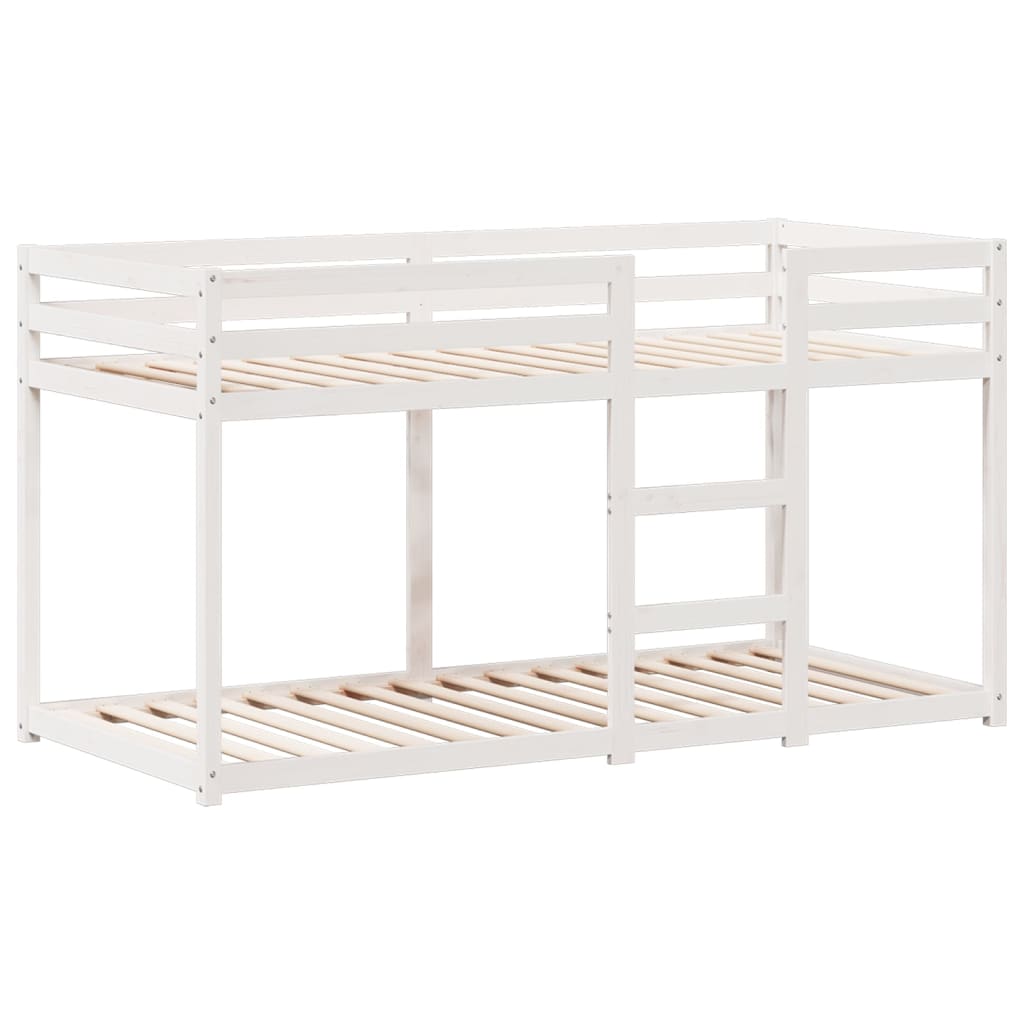 vidaXL Bunk Bed without Mattress White 90x200 cm Solid Wood Pine