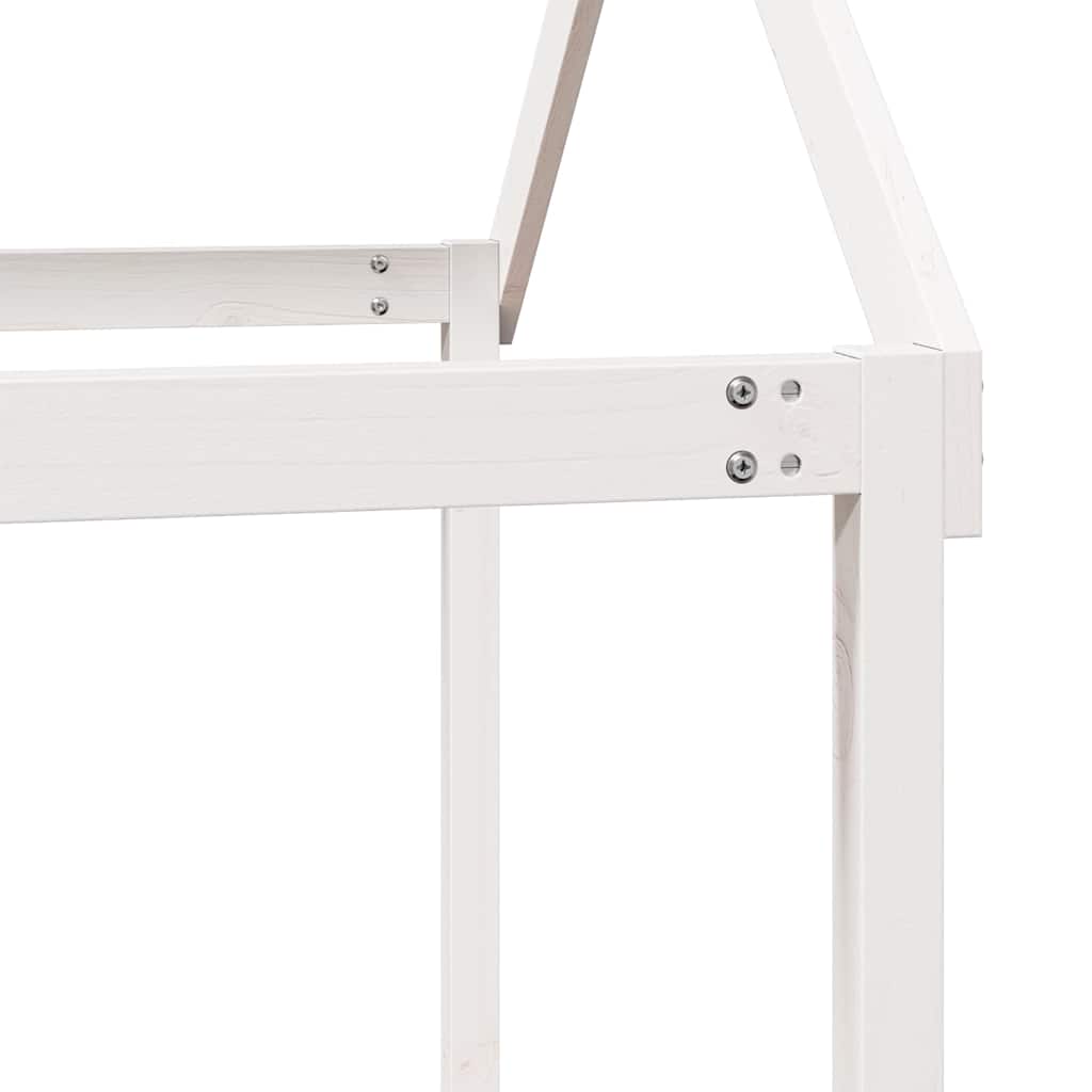 Bunk Bed without Mattress White 90x200 cm Solid Wood Pine