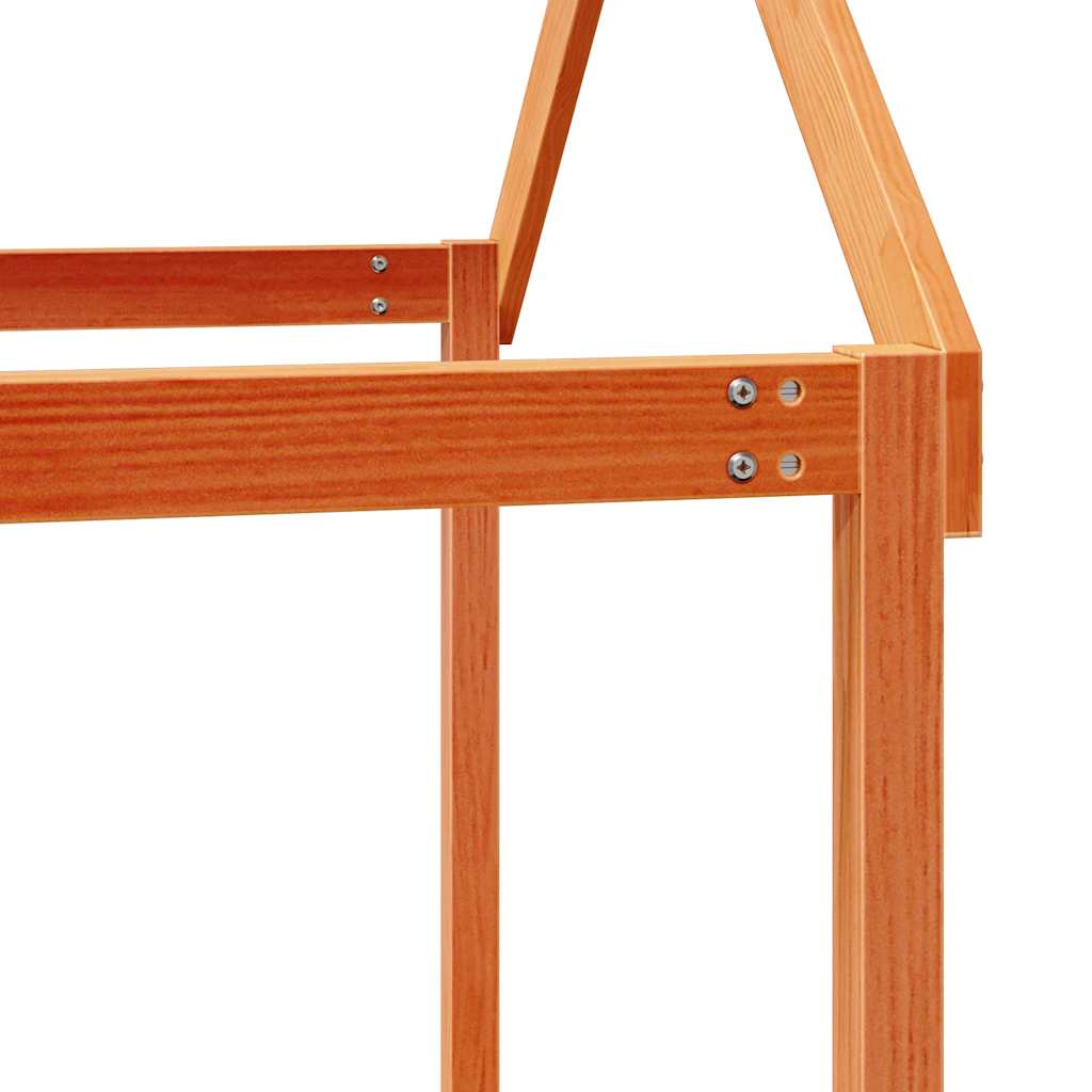 Bunk Bed without Mattress Wax Brown 80x200 cm Solid Wood Pine