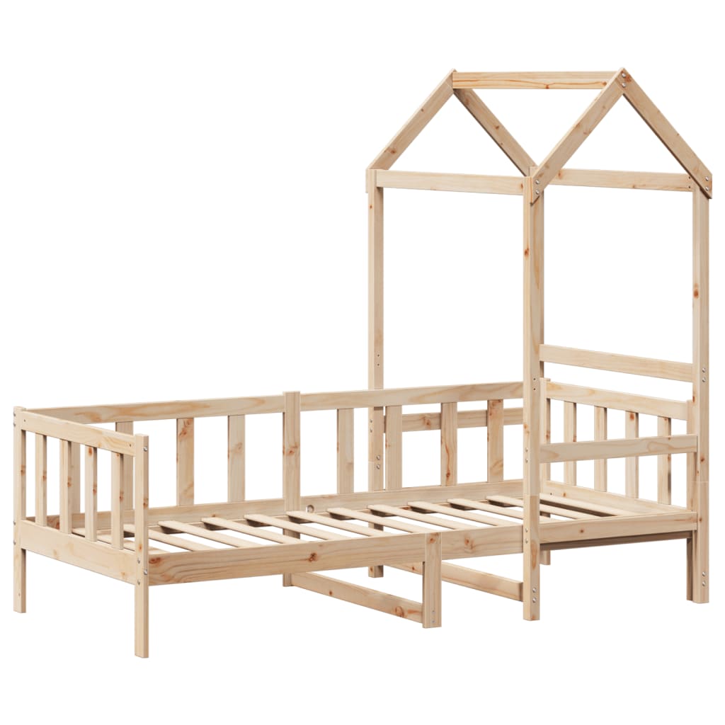Day Bed with Roof without Mattress 80x200 cm Solid Wood