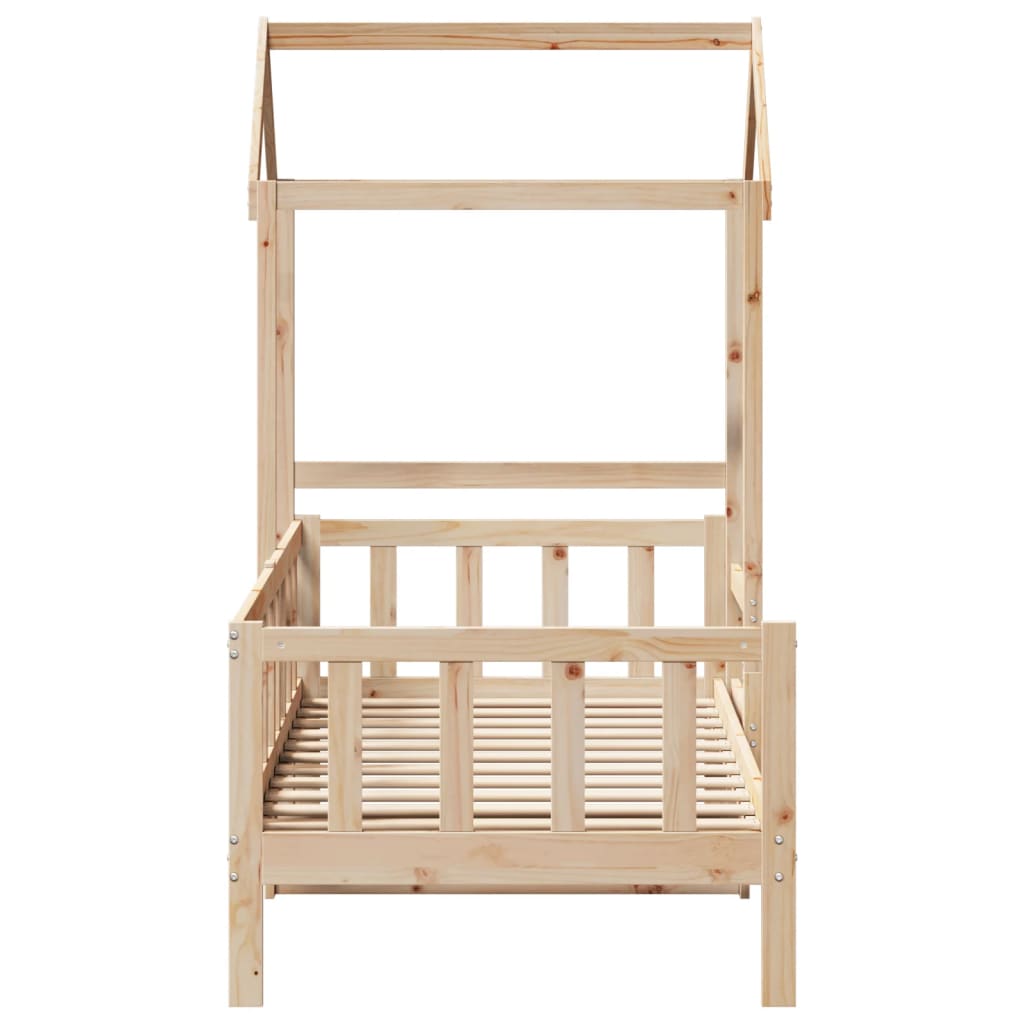 Day Bed with Roof without Mattress 80x200 cm Solid Wood