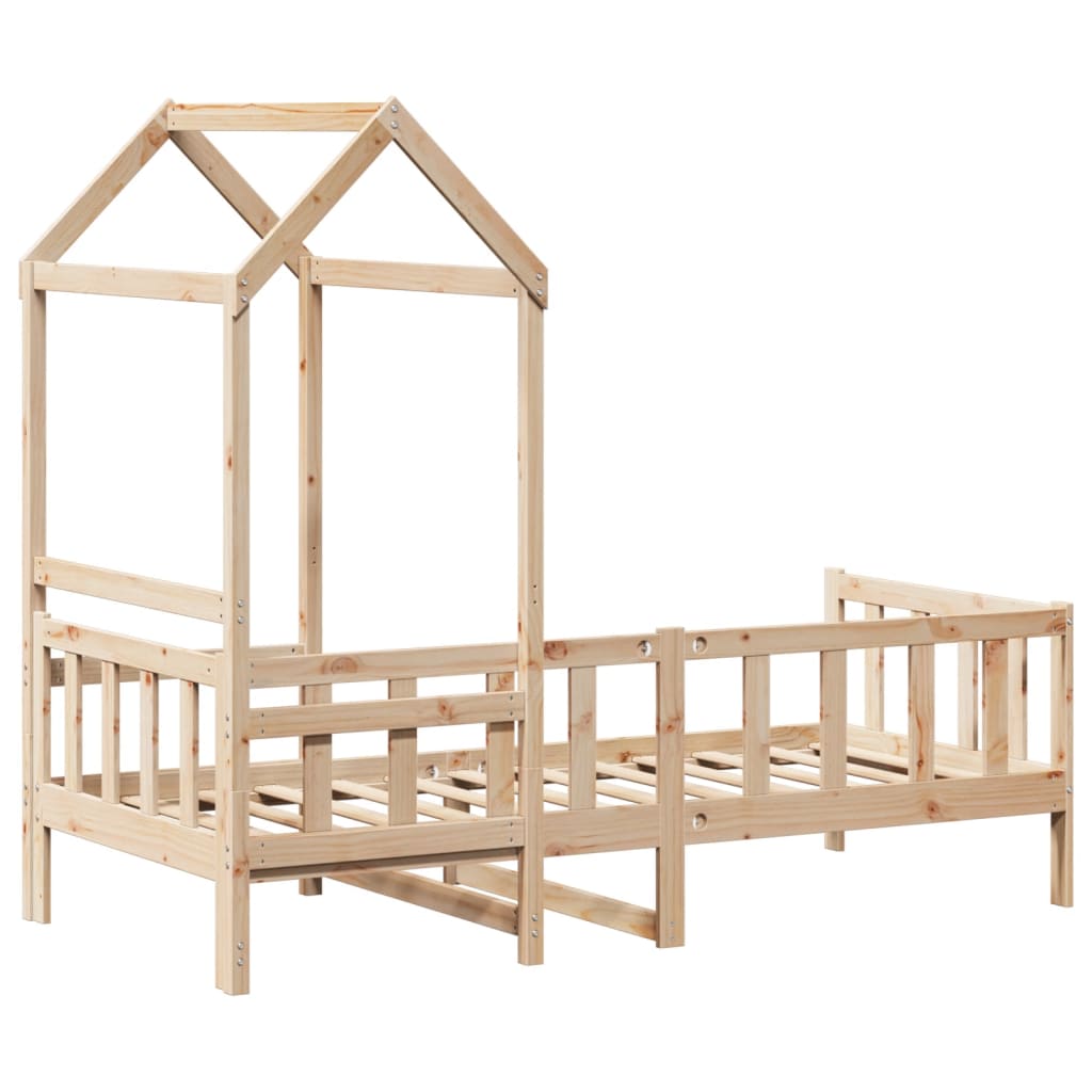 Day Bed with Roof without Mattress 80x200 cm Solid Wood