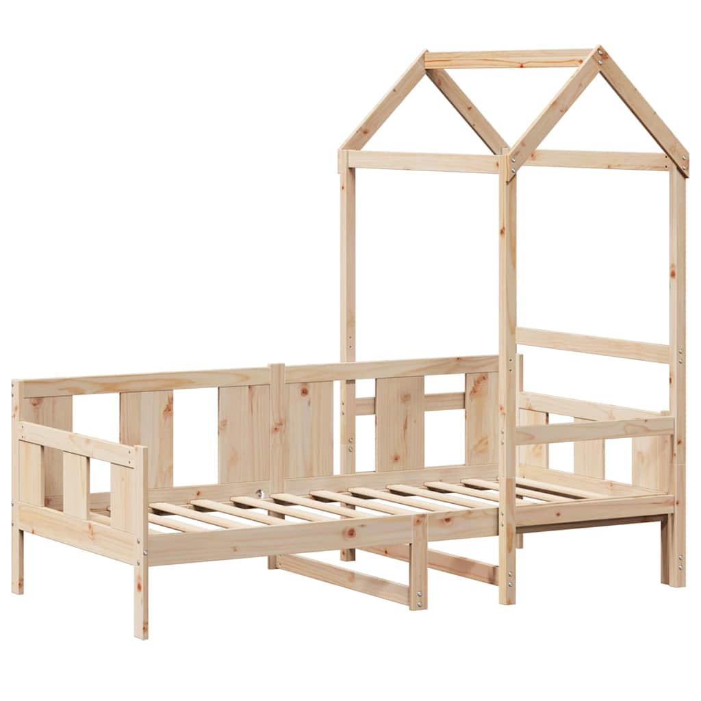 Day Bed with Roof without Mattress 80x200 cm Solid Wood