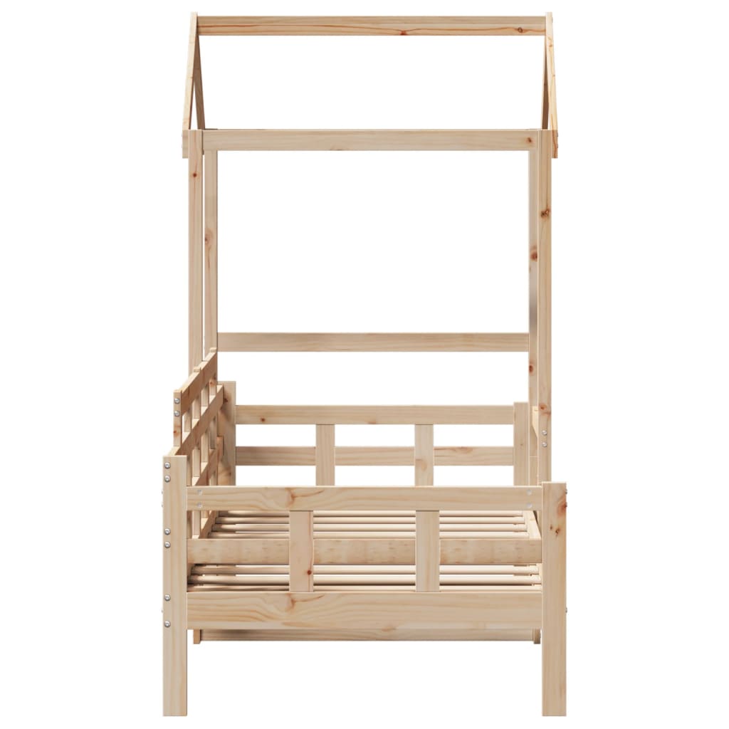 Day Bed with Roof without Mattress 80x200 cm Solid Wood