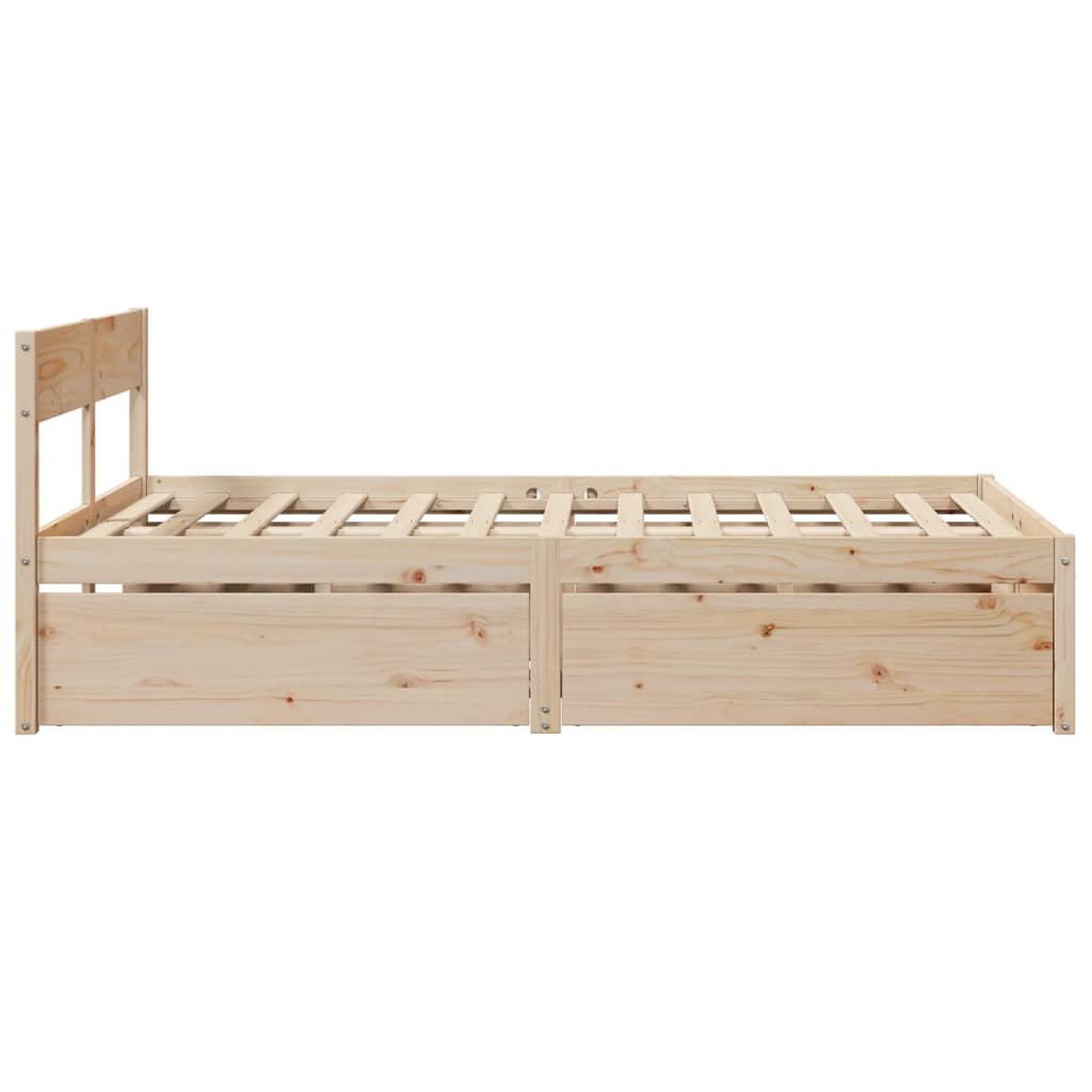 vidaXL Bed Frame without Mattress 120x200 cm Solid Wood Pine