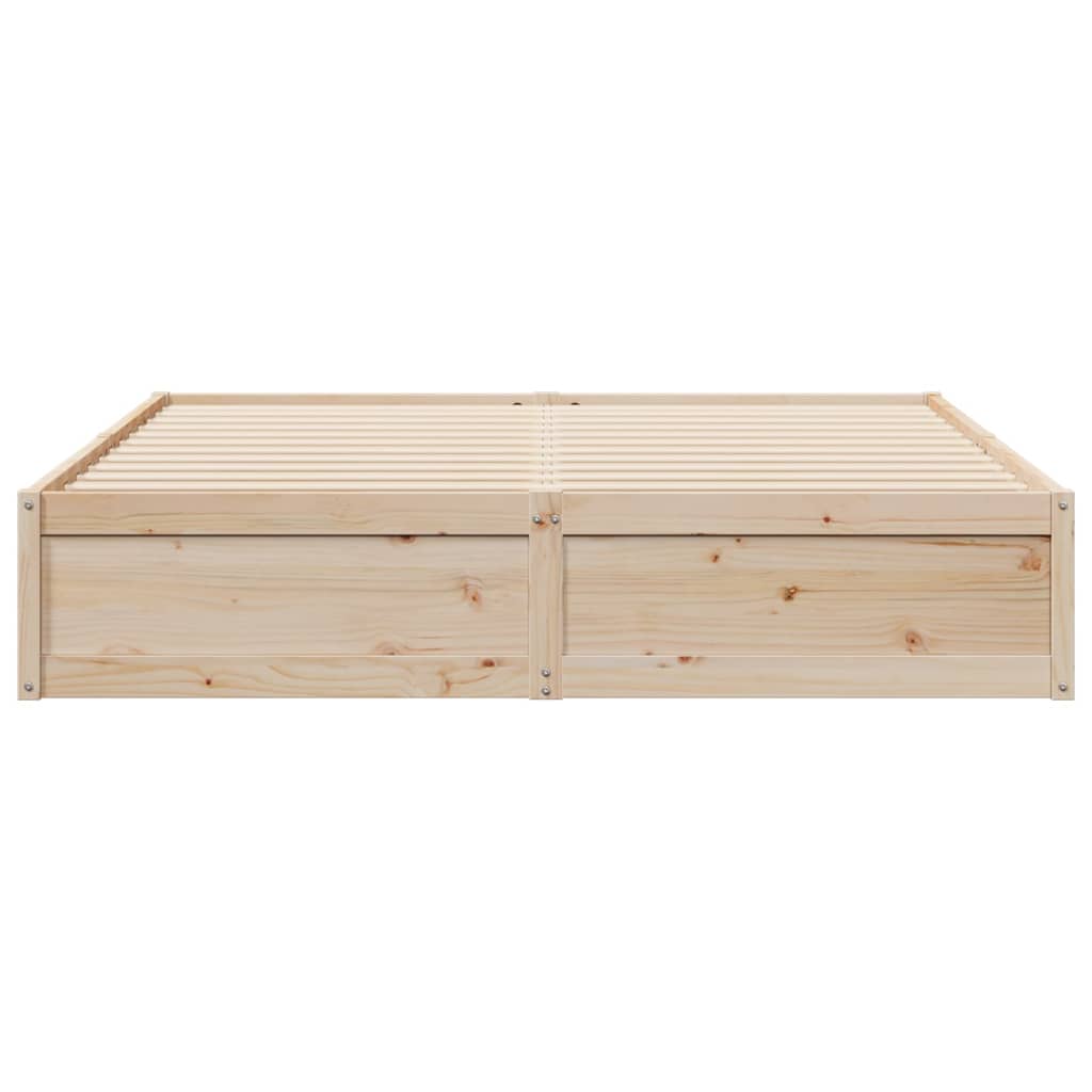 vidaXL Bed Frame without Mattress 180x200 cm Super King Solid Wood Pine