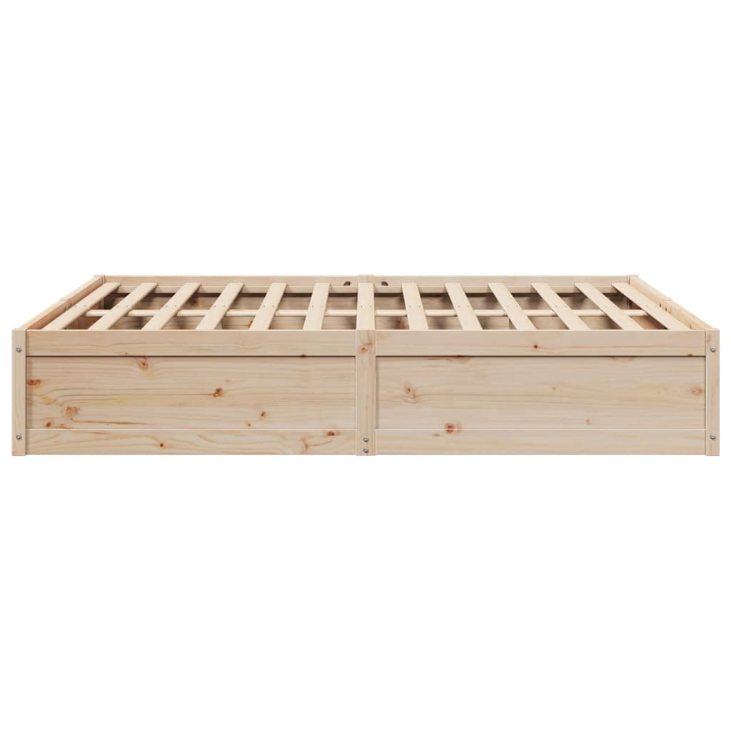 vidaXL Bed Frame without Mattress 180x200 cm Super King Solid Wood Pine