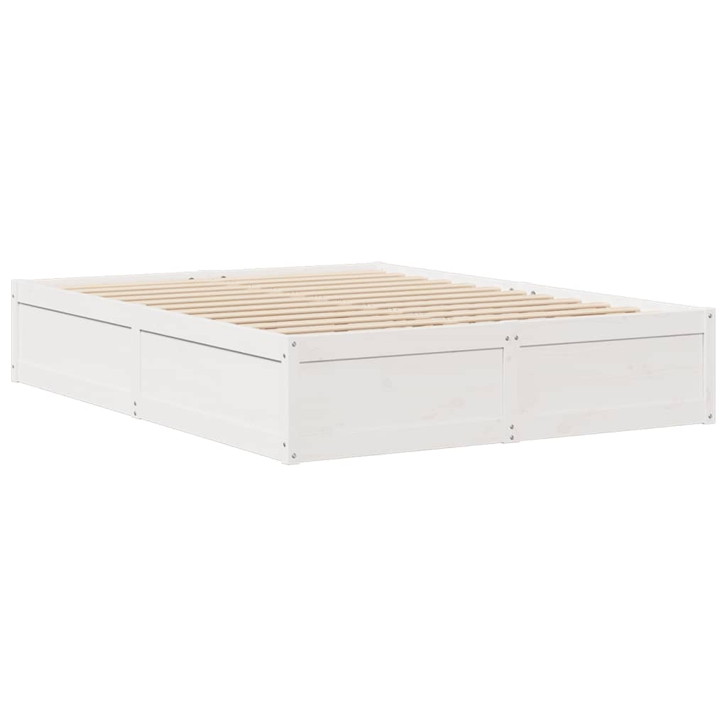 vidaXL Bed Frame without Mattress White 160x200 cm Solid Wood Pine