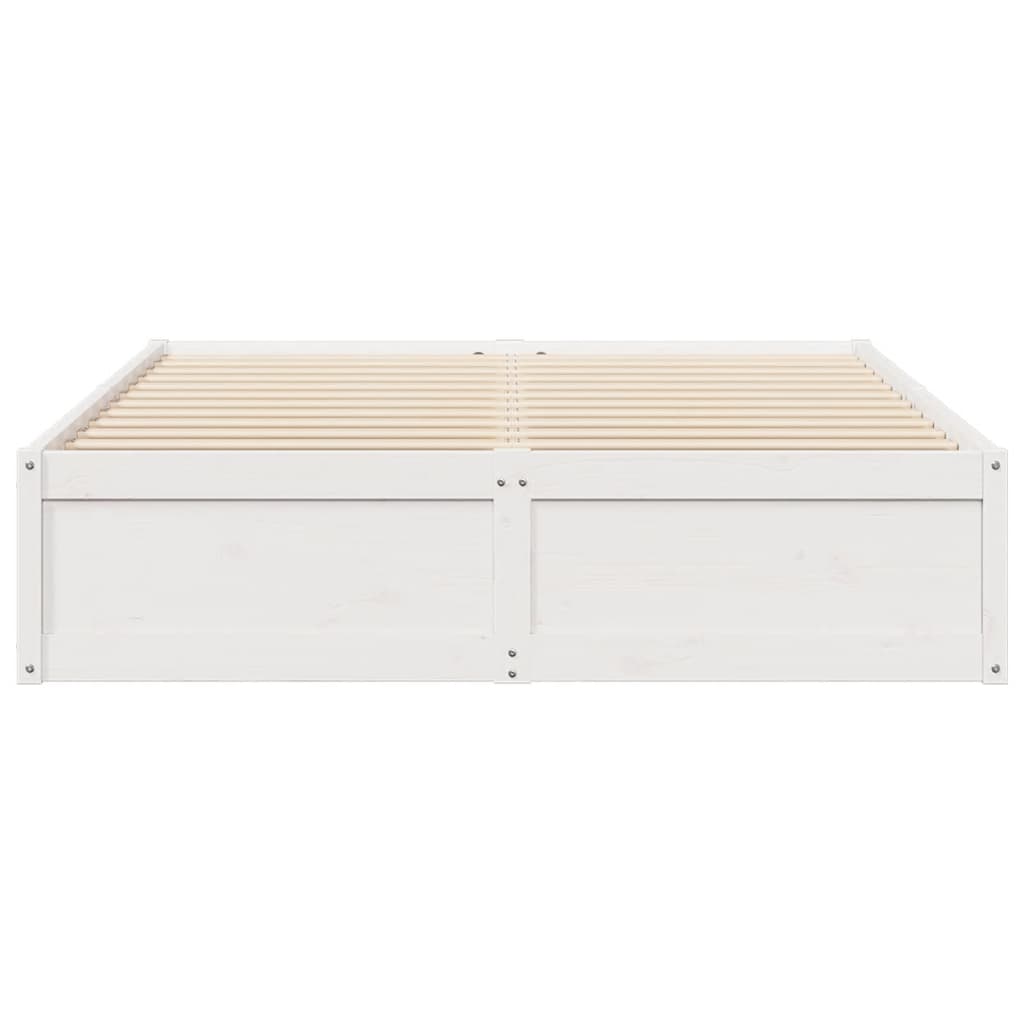 vidaXL Bed Frame without Mattress White 160x200 cm Solid Wood Pine