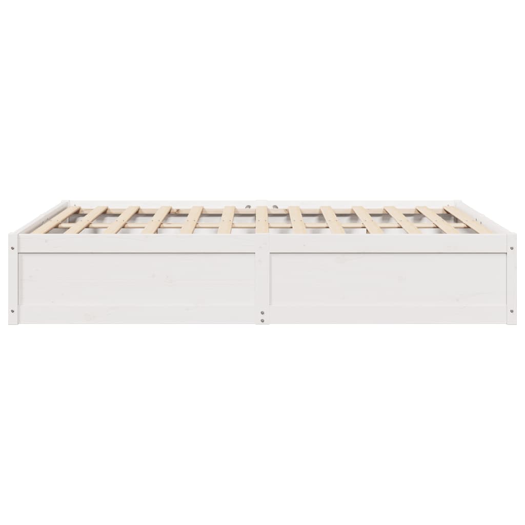 vidaXL Bed Frame without Mattress White 160x200 cm Solid Wood Pine