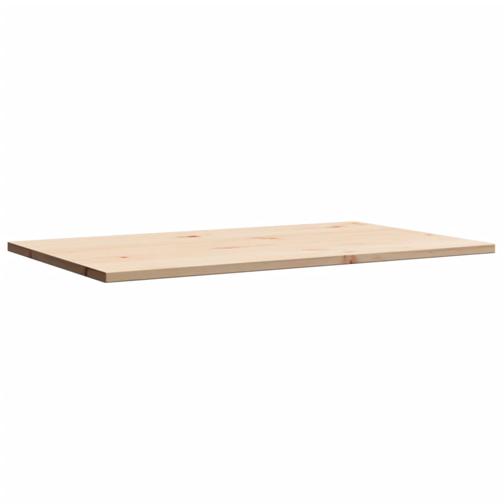 vidaXL Table Top 80x50x1.7 cm Rectangular Solid Wood Pine