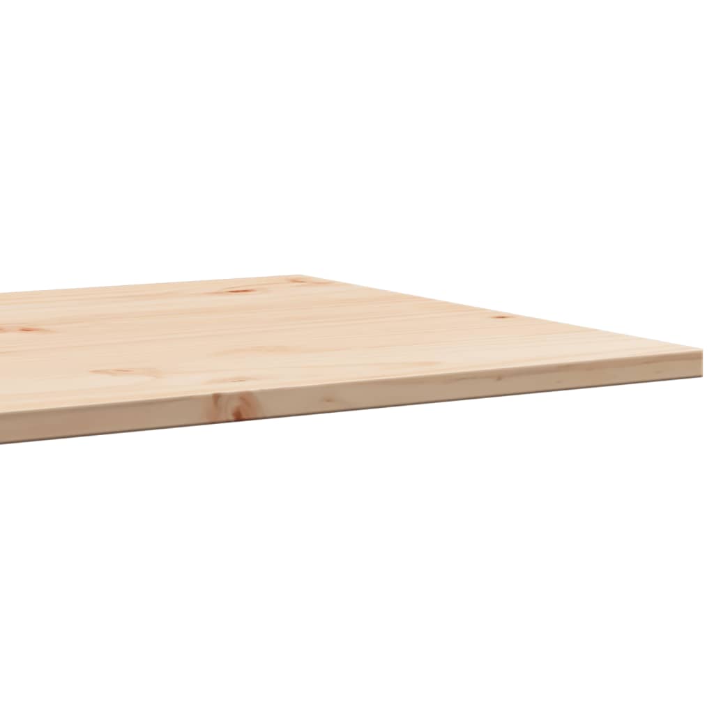 vidaXL Table Top 80x50x1.7 cm Rectangular Solid Wood Pine